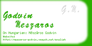 godvin meszaros business card